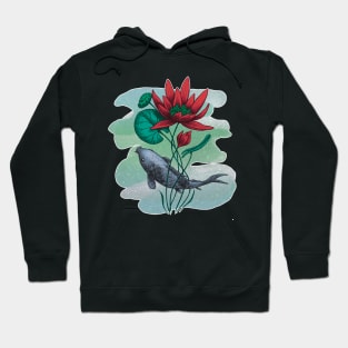 The Lotus - red Hoodie